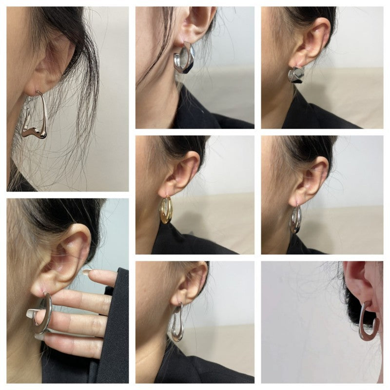 Light Luxury Sense Minority Design Cold Earrings