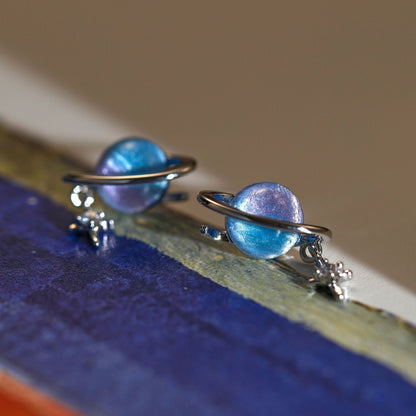 Women's Dream Starry Sky Planet Niche Design Earrings