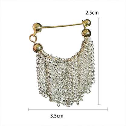 Waterfall Tassel Female Light Luxury Minority Design High Earrings