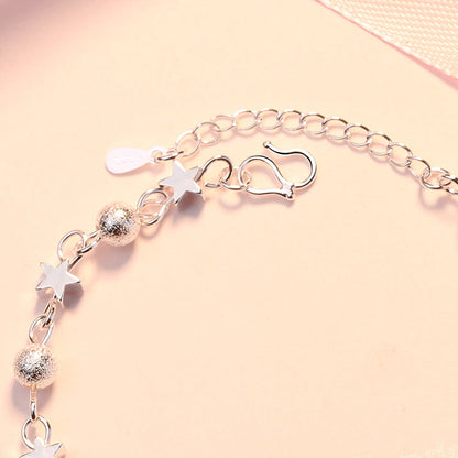 Version Sand Beads Little Star Sier Fashion Bracelets