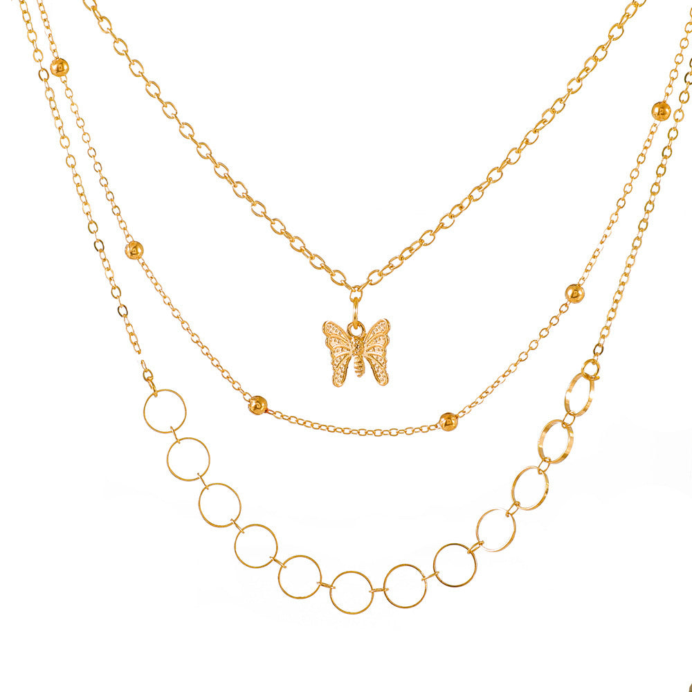 Women's Tassel Fashion Graceful Geometric Metal Letter Necklaces