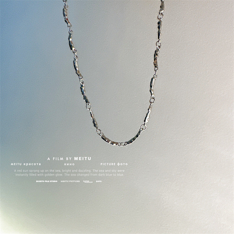 Small Pieces Of Sier Female Hip Necklaces