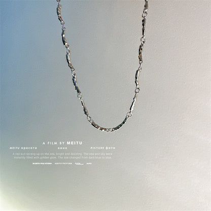 Small Pieces Of Sier Female Hip Necklaces