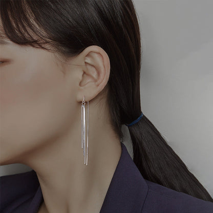 Women's Round Face Hanging Long U-shaped Fashion Earrings