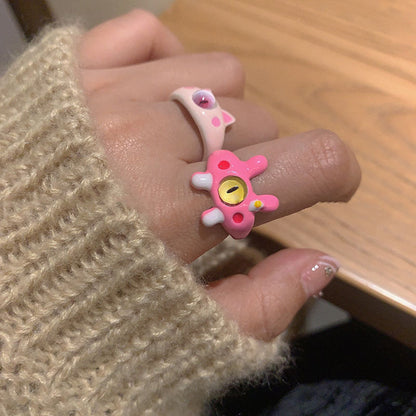Cat Monster Childlike Cute Index Finger And Sweet Rings