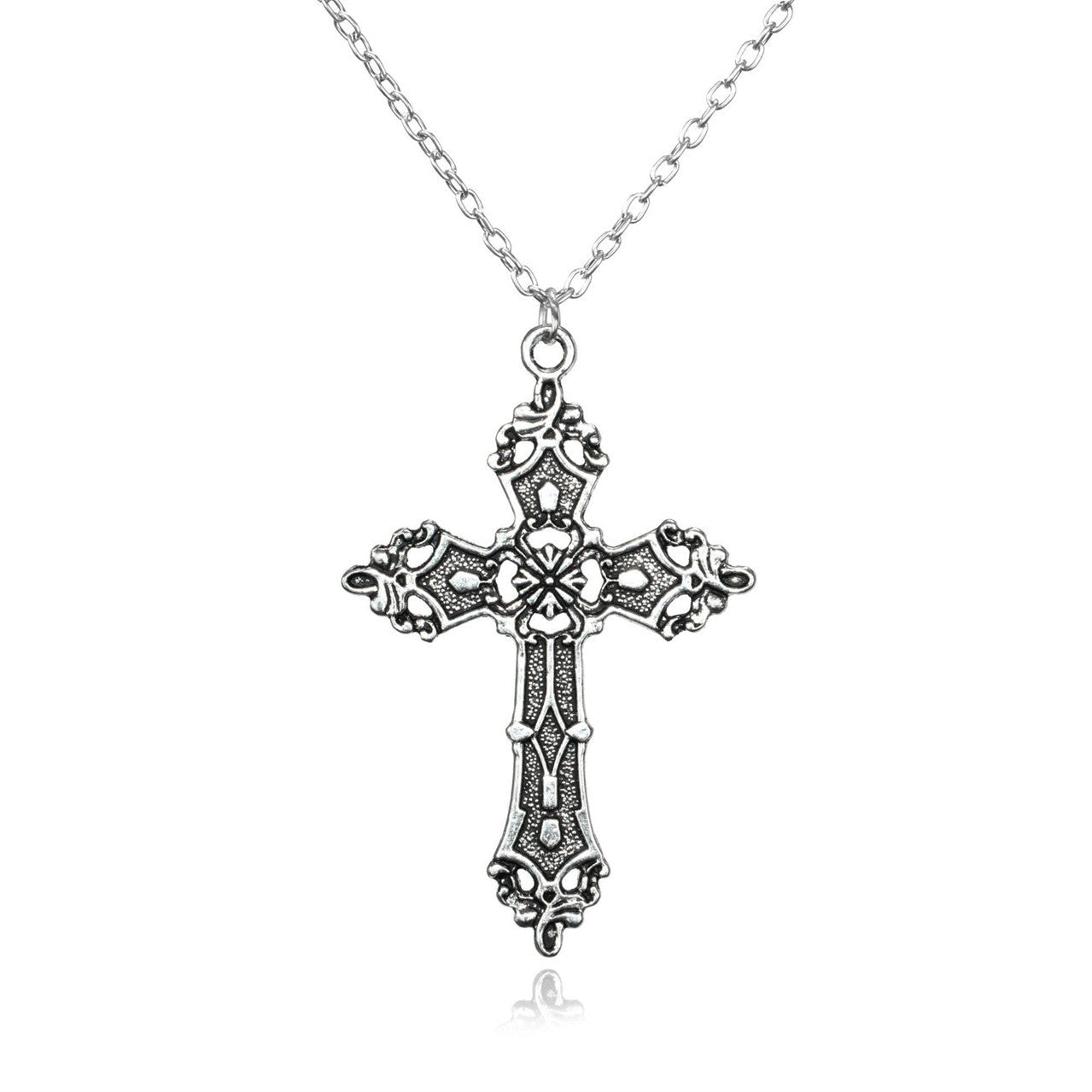 Baroque Cross Vintage Bohemian Madonna Pendant Necklaces
