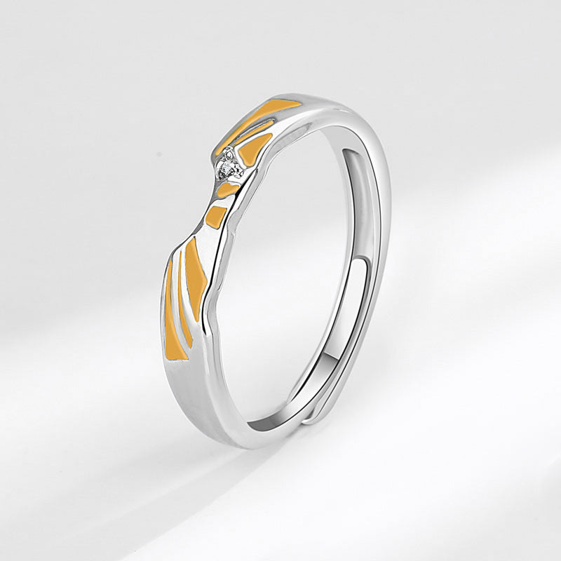 And Camellia Couple Pair Of Sunshine Rings