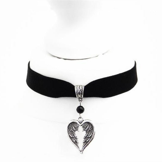 Retro Alloy Fashion Angel Wings Pendant Necklaces
