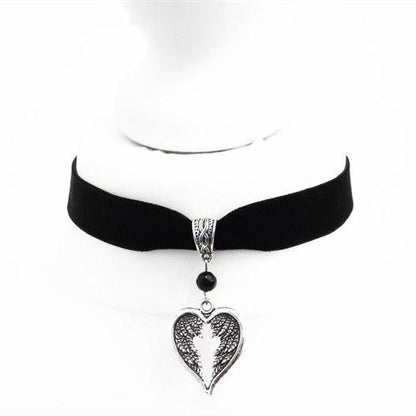 Retro Alloy Fashion Angel Wings Pendant Necklaces