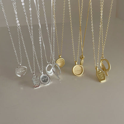 Irregular Matte Metal Pendant Female Niche Retro Personality All Necklaces