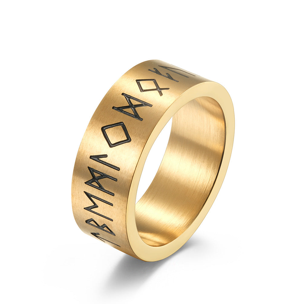 Women's & Men's & Ornament Viking Force Laboratories Vikings Text Rings