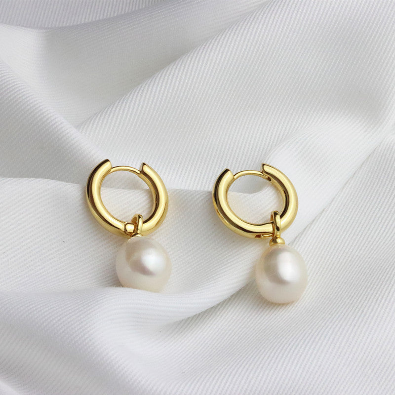 Women's Style Temperament Pearl Ear Clip High-grade Light Luxury Earrings
