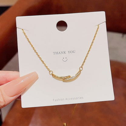 Titanium Steel Female Simple Graceful Pendant Necklaces