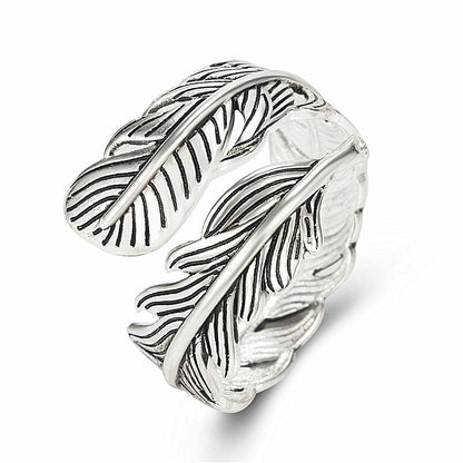 Leaves Open Female Vintage Thai Sier Rings