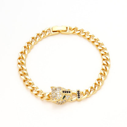 Women's Fashion Ornament Personalized Hip Hop Exaggerated Leopard Bracelets