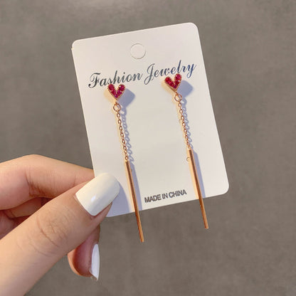 Female Simple Graceful Metal Quality Street Earrings