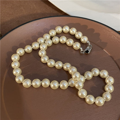 Imitation Pearl Female Graceful High-grade Sweater Necklaces