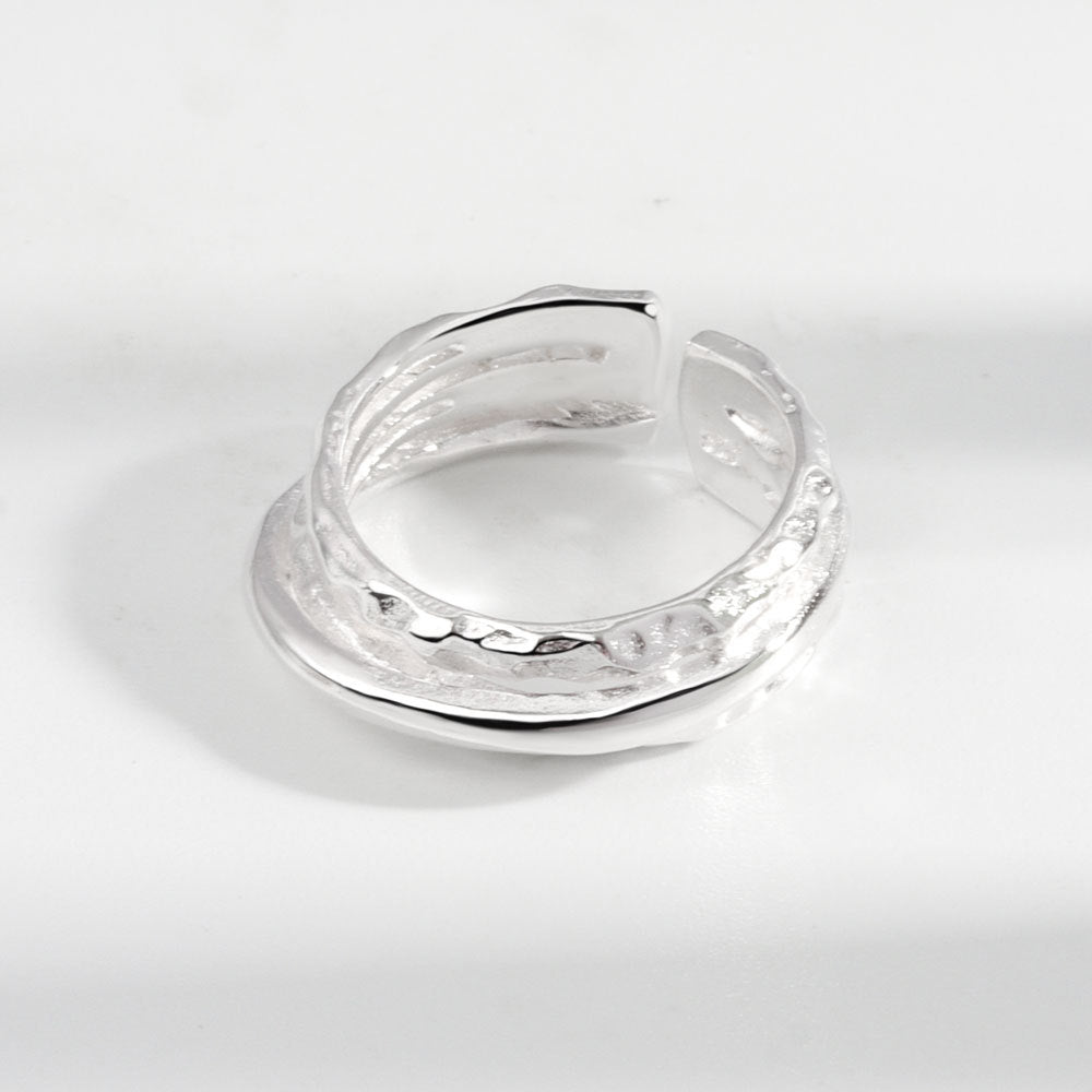 Exaggerated Irregular Line Female Fashion Net Rings