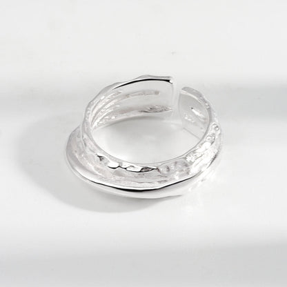 Exaggerated Irregular Line Female Fashion Net Rings