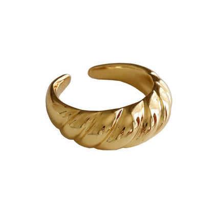 Women's For Retro Fashion And Personalized Sier Opening Hip Hop Rings