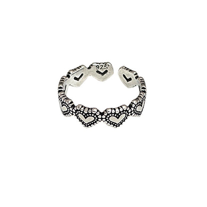 Women's Cool Thai Eight Awn Star Pure Design Rings