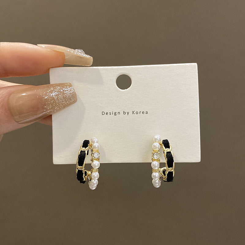 Women's Pearl Retro Affordable Luxury High-grade Temperament Earrings