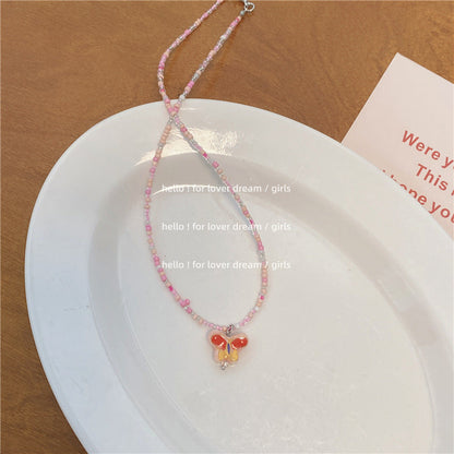 Candy Color Beads Stringed Sweet Cute Girly Necklaces