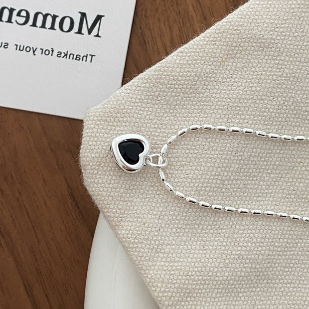 Heart-shaped Zircon Metal Female Simple Personalized Temperament Necklaces
