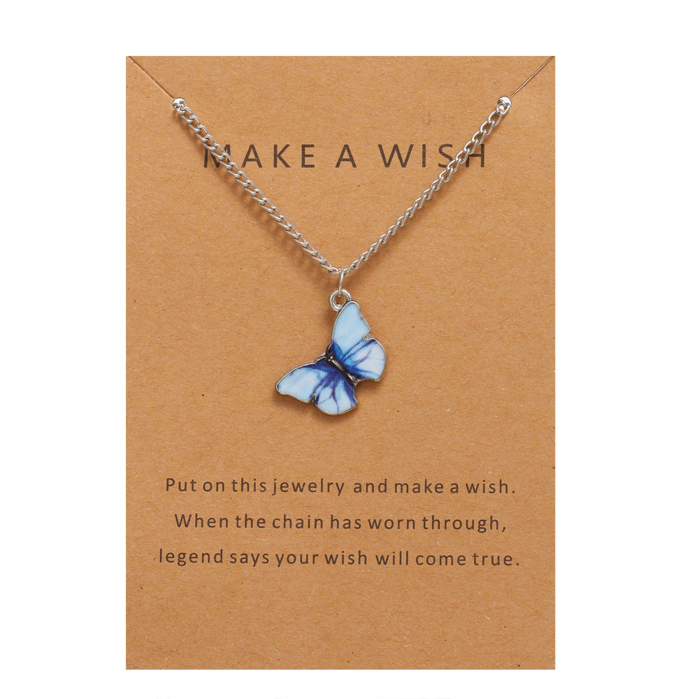 Bohemian Alloy Butterfly Pendant Suit Clavicle Necklaces