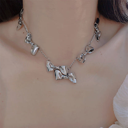 Women's Bow For Niche Personality Sweet Clavicle Chain Necklaces
