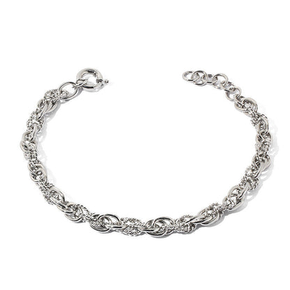Women's Sier Exaggerated Niche Retro High-grade Metal Thick Chain Necklaces