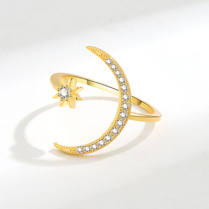 Women's Moon Index Finger Fashionmonger Simple Exaggerated Personalized Rings