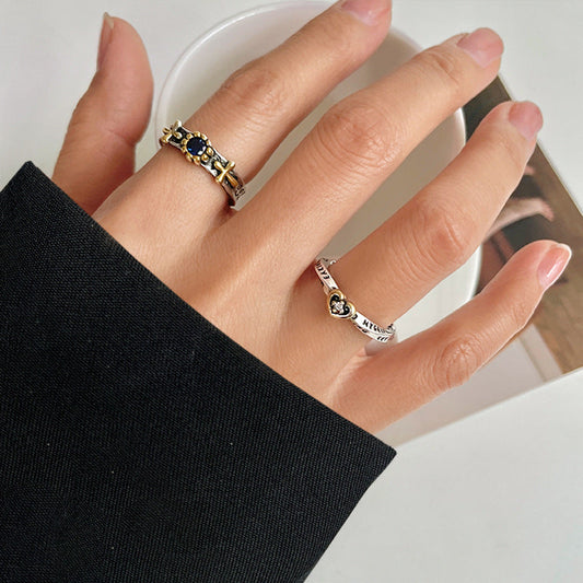 Women's Lan Sier Cross Love Personalized Opening Rings