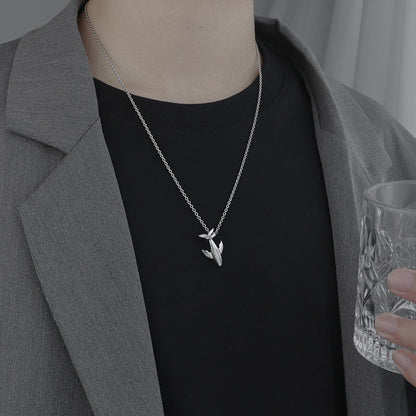 Men's Drop Trendy Cold Style Long Sweater Chain Fashionable Simple Necklaces