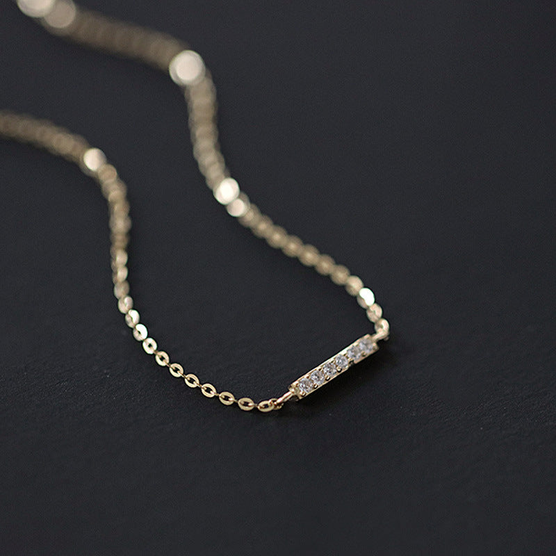 Women's Sier For Single Stick Slim Shiny Bracelets