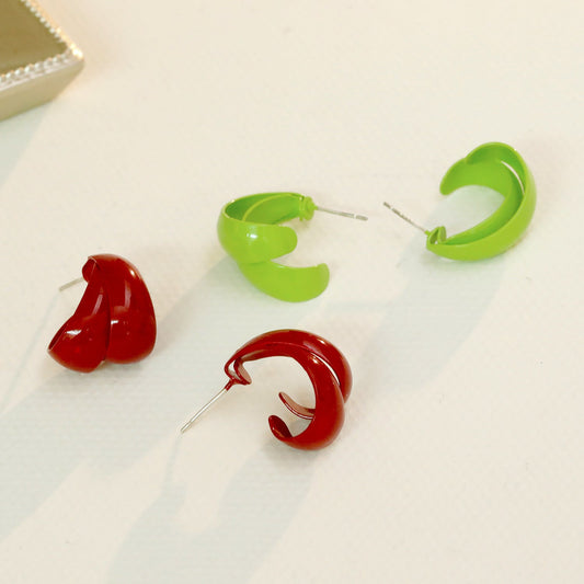 Needle Dopamine Country Simple Graceful Ear Earrings