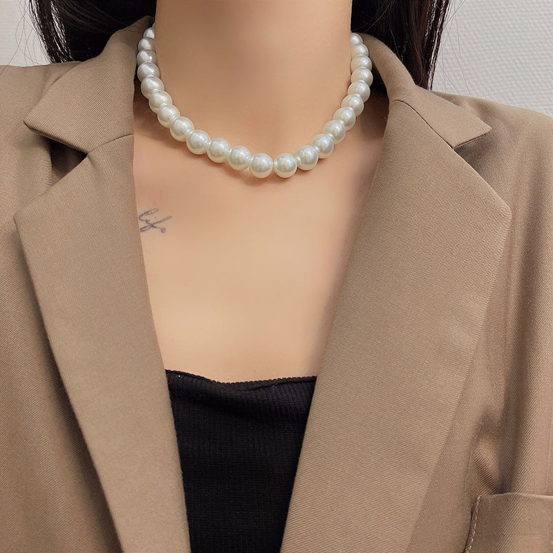 French Style Classic Pearl Minimalist Clavicle Necklaces