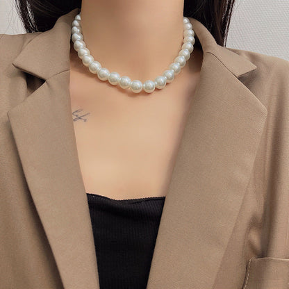 French Style Classic Pearl Minimalist Clavicle Necklaces