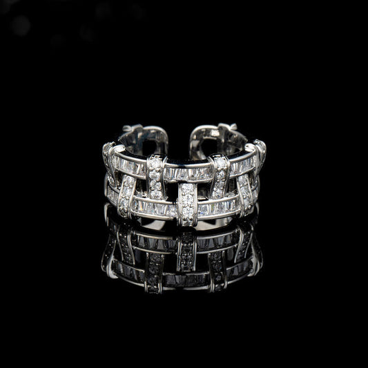 Compilation Hollow Opening Special Interest Light Luxury Wind Rings