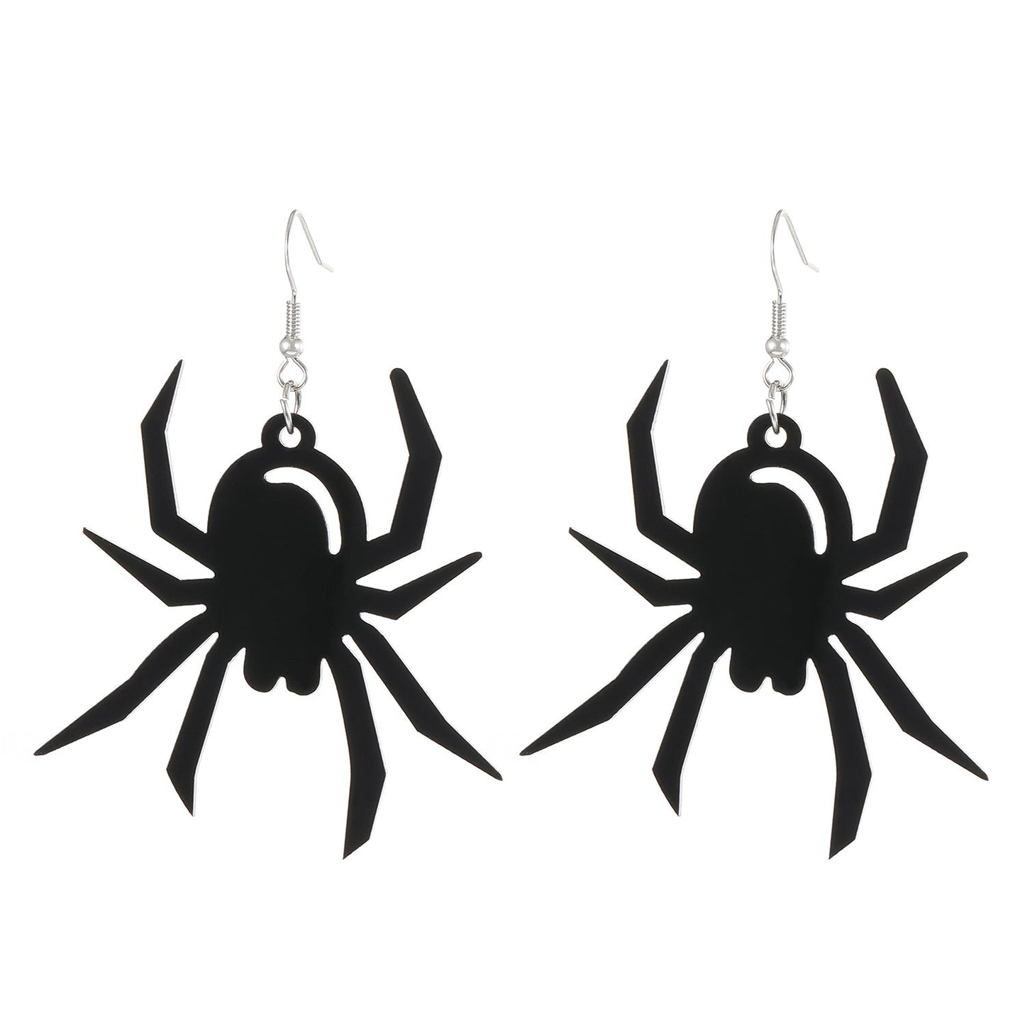 Female Gothic Dark Bat Spider Pumpkin Earrings