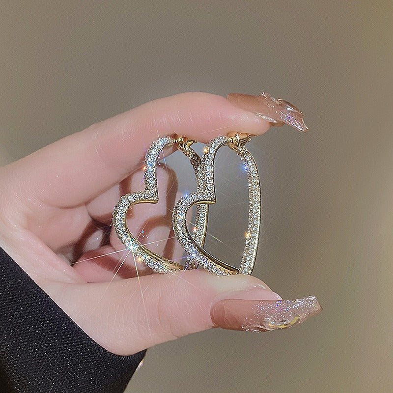 Women's High-grade Love Heart Trendy Light Luxury Refined Grace Rings