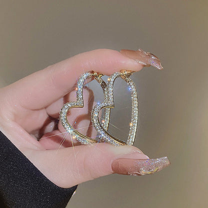 Women's High-grade Love Heart Trendy Light Luxury Refined Grace Rings