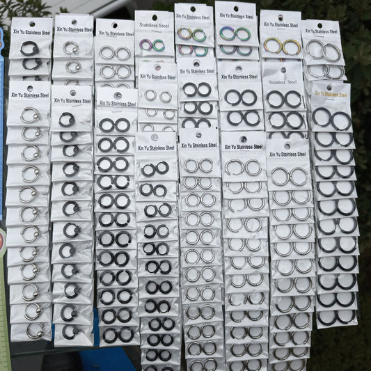 Thick Titanium Steel Hipster Accessories Versatile Earrings