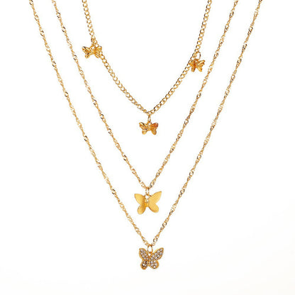 Women's Tassel Fashion Graceful Geometric Metal Letter Necklaces