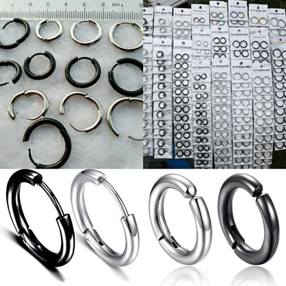 Thick Titanium Steel Hipster Accessories Versatile Earrings