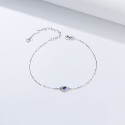 Women's Sterling Sier Devil's Eye Micro Inlaid Bracelets