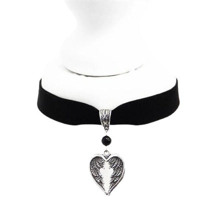 Retro Alloy Fashion Angel Wings Pendant Necklaces