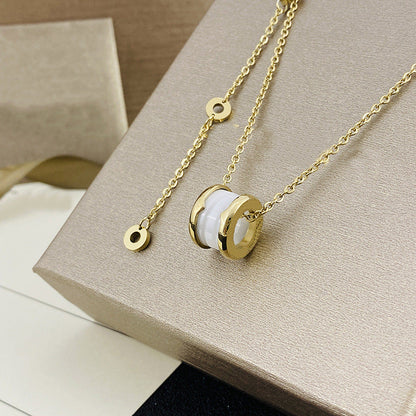 Women's & Men's Ceramic High Version Spring Full Diamond Small Waist Necklaces
