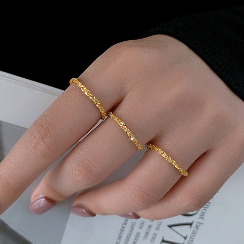 Female Design Starry Cold Girlfriends Fashion Rings