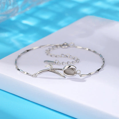 Opal Female Niche Design Melon Seeds Bracelets